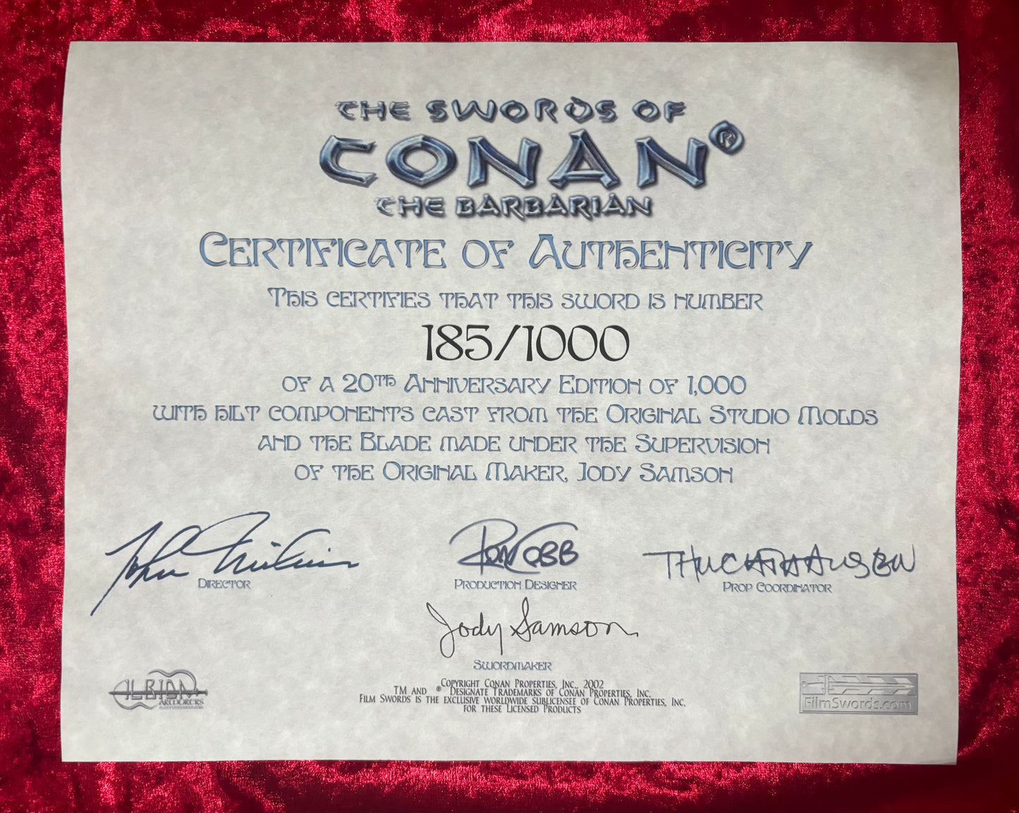 Conan The Barbarian Sword Of The Master